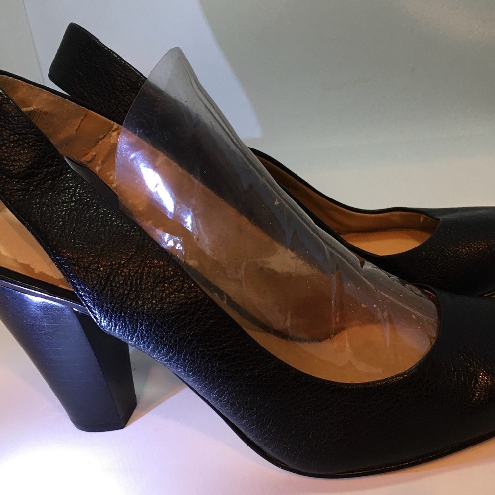 Nine West Black Leather Uppers Sz 8.5 M
